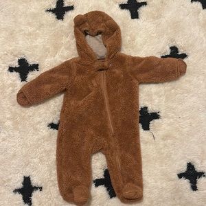 LIKE NEW! Carters furry bear onesie